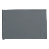 シンプルミニマ無地のリストカラー濃い灰色 枕カバー (正面右)