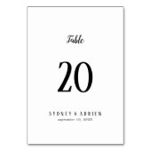 シンプルミニマ結婚リストのテーブル番号 テーブルナンバー (裏面)