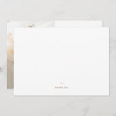 シンプルミニマ結婚リストの写真サンキューカード サンキューカード (正面/裏面)