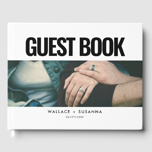シンプルミニマ結婚リストの写真 ゲストブック (正面)