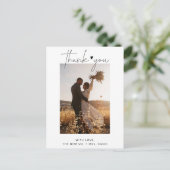 シンプルミニマ結婚リストの写真 ポストカード (スタンド正面)