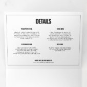 シンプルミニマ結婚リストの写真 三つ折り招待状 (内部最初)