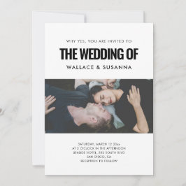 シンプルミニマ結婚リストの写真 招待状