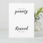 シンプルミニマ結婚リストの看板 (スタンド正面)