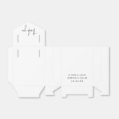 シンプルミニマ結婚リストサンキューボンボニエール フェイバーボックス (折り畳みなし)