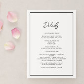 シンプルミニマ結婚リスト詳細 エンクロージャーカード