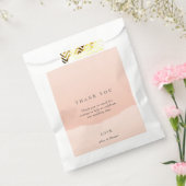 シンプルミニマ結婚リスト赤面カラフルの感謝 フェイバーバッグ (封をした状態)