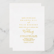 シンプルミニマ結婚リスト金ゴールド