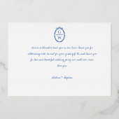 シンプルミニマ結婚リスト金箔サンキューカード 箔シーズンカード (裏面)