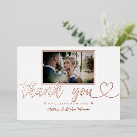 シンプルミニマ結婚リスト金箔サンキューカード 箔シーズンカード (立ち正面)