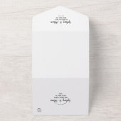 シンプルミニマ結婚リスト オールインワン招待状 (外側)