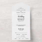 シンプルミニマ結婚リスト オールインワン招待状 (内側)