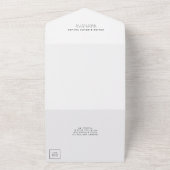 シンプルミニマ結婚リスト オールインワン招待状 (外側)