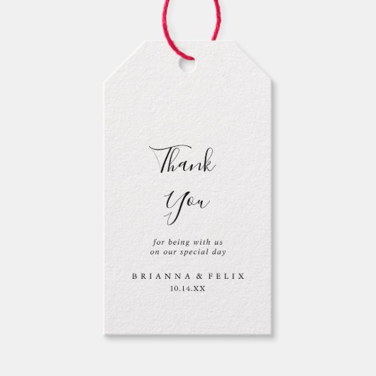 シンプルミニマ結婚リスト ギフトタグ (正面)