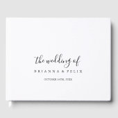 シンプルミニマ結婚リスト ゲストブック (正面)