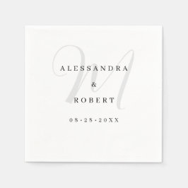 シンプルミニマ結婚リスト スタンダードカクテルナプキン