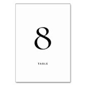 シンプルミニマ結婚リスト テーブルナンバー (正面)