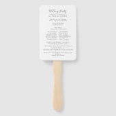 シンプルミニマ結婚リスト ハンドファン (裏面)