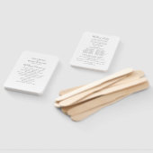 シンプルミニマ結婚リスト ハンドファン (組立なし)