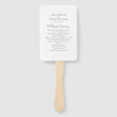 シンプルミニマ結婚リスト ハンドファン (正面)