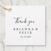 シンプルミニマ結婚リスト フェイバータグ (正面)