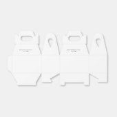 シンプルミニマ結婚リスト フェイバーボックス (折り畳みなし)