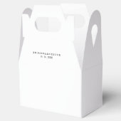 シンプルミニマ結婚リスト フェイバーボックス (オープン)