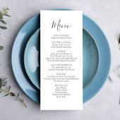 シンプルミニマ結婚リスト メニュー