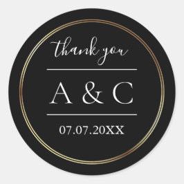 シンプルミニマ結婚リスト ラウンドシール