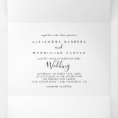 シンプルミニマ結婚リスト 三つ折り招待状 (内部中)