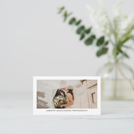 シンプルミニマ結婚リスト 名刺 (スタンド正面)