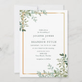 シンプルミニマ結婚リスト 招待状 (正面)