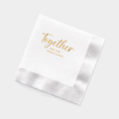 シンプルミニマ結婚リスト 箔ナプキン (左)