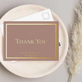 シンプルミニマ結婚リスト 箔招待状ポストカード