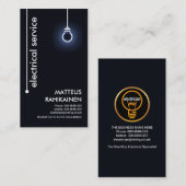 シンプルミニマ輝くリスト電球 名刺 (正面/裏面)