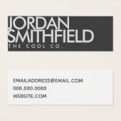 シンプルミニ名刺 (正面&裏面)