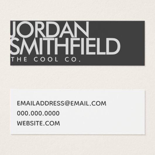 シンプルミニ名刺 (正面&裏面)