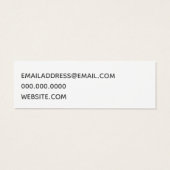 シンプルミニ名刺 (裏面)