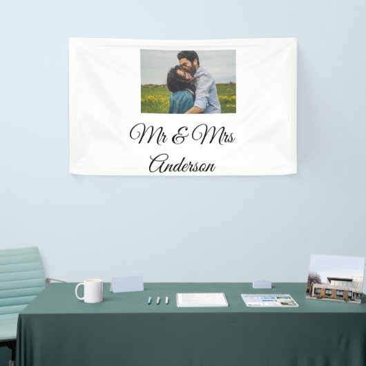 シンプルミミニマルス・アンド・ミセスがあなたの名前の写真を添える 横断幕 (トレードショー)
