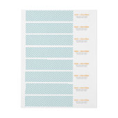 シンプルミントグリーンピンプリペス ラップアラウンドラベル (シート)