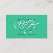 シンプルミントグリーン名刺 名刺 (裏面)