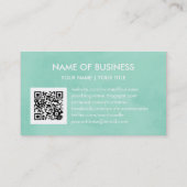 シンプルミントシックブティックモノグラムソーシャルメディア 名刺 (裏面)