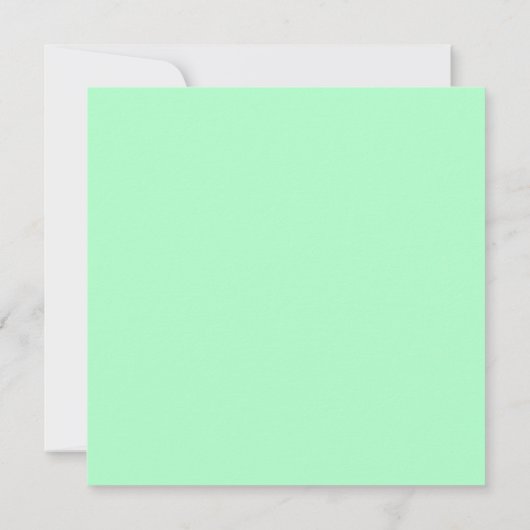 シンプルミントシーフオムグリーン引っ越し祝いパーティー招待状 案内状 (裏面)