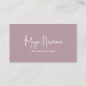 シンプルムーヴパステル署名名プロフェッショナル 名刺 (正面)