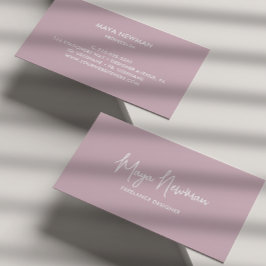 シンプルムーヴパステル署名名プロフェッショナル 名刺