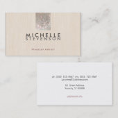 シンプルメイクアップアーティストシモダンックフェイクセイン 名刺 (正面/裏面)