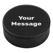 シンプルメッセージの白黒文字テンプレート アイスホッケーパック (3/4)