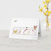 シンプルメッセージカード カード (黄色い花)