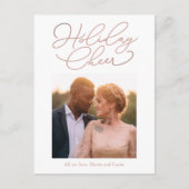 シンプルメッセージ編集可能カラー休日はがき シーズンポストカード (正面)