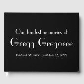 シンプルメモリアルゲストブック ゲストブック (正面)